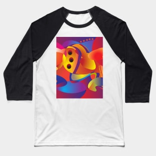 Abstract image with lines and gradient Baseball T-Shirt